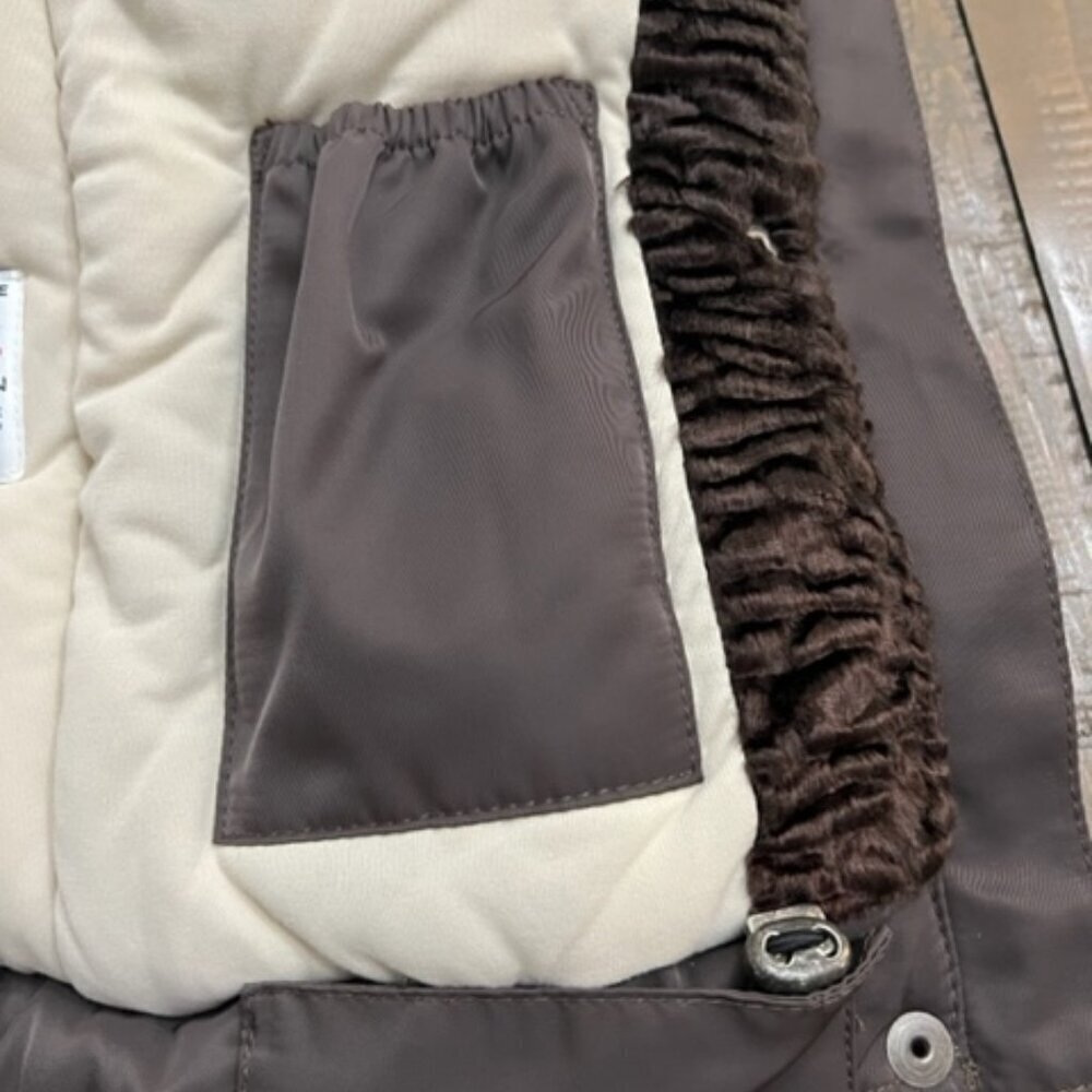 Animo Italy Equestrian Women's Brown Padded Jacket Coat Size IT-46 / 10-12 US - Picture 6 of 10